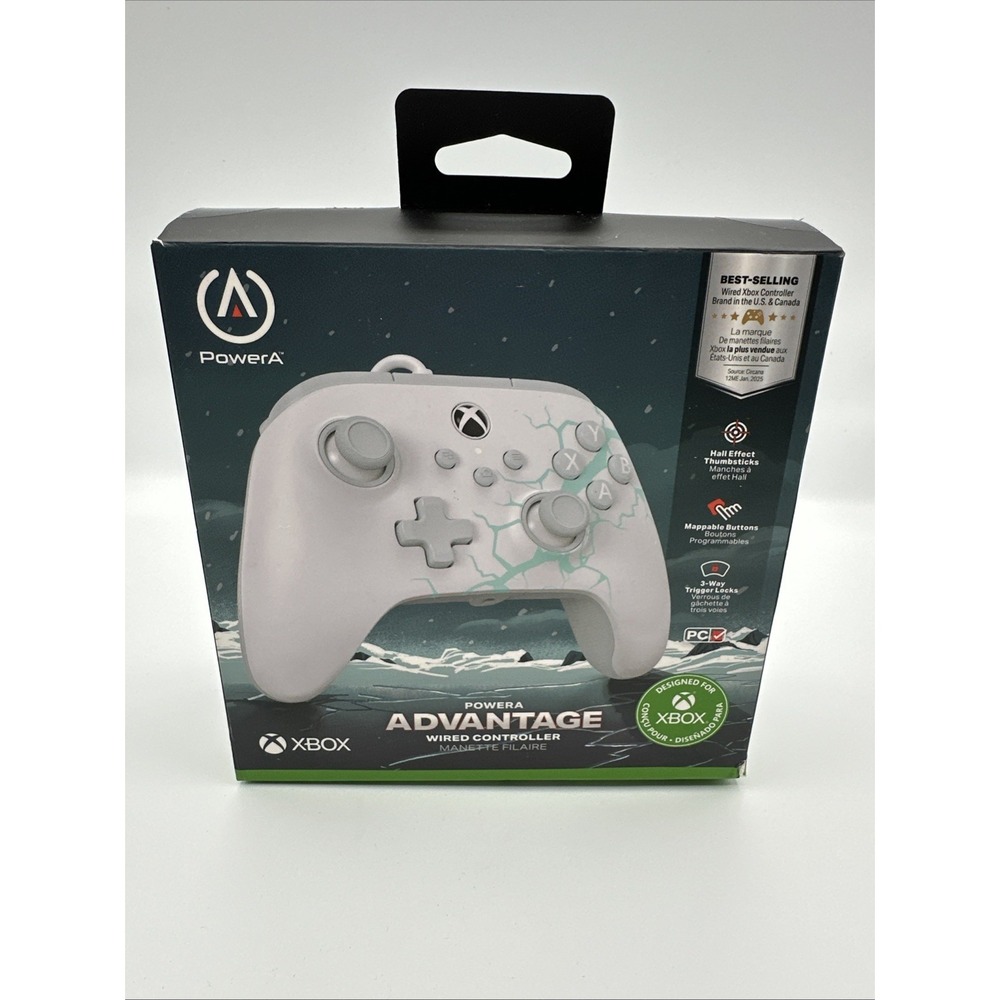 PowerA Advantage Wired Controller - XBox Series x S Artic Ice White